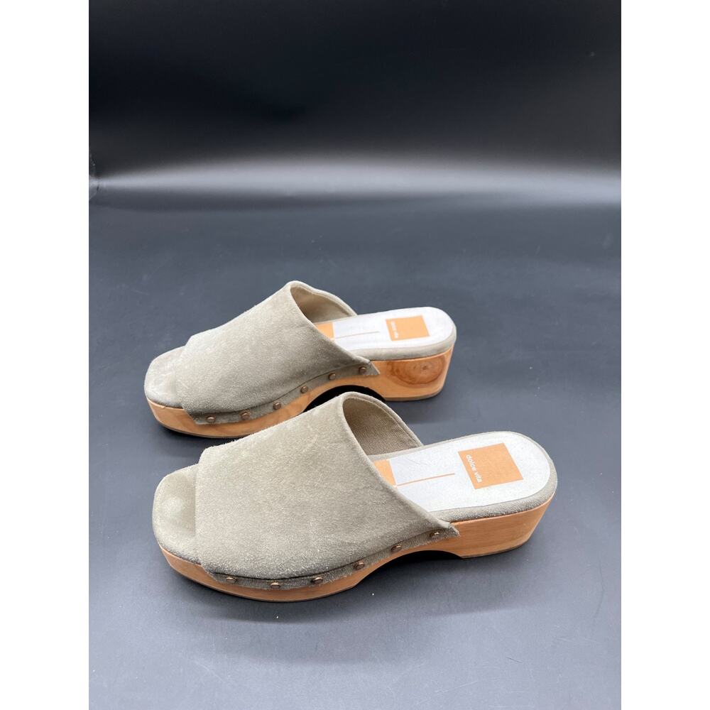 Dolce Vita Women's Nyah Open Toe Mule Taupe Size 6.5